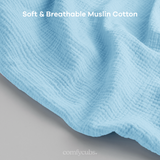 Muslin Nursing Cover by Comfy Cubs - Sky Blue