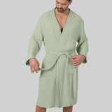 Muslin Bathrobe, Sage by Comfy Cubs