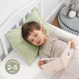 Toddler Pillows with Soft Muslin Pillow Case by Comfy Cubs - Sage