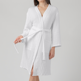 Muslin Bathrobe, White by Comfy Cubs