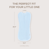 Easy Zipper Swaddle Blankets in Blue