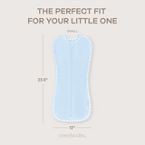 Easy Zipper Swaddle Blankets in Blue
