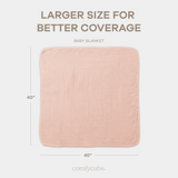 Baby Muslin Blanket in Blush
