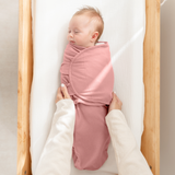 Easy Swaddle Blankets in Blush, Mauve, Mulberry, Pack of 3