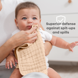 Muslin Burp Cloths in Cream