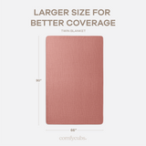 Adult Muslin Blanket in Dusty Rose