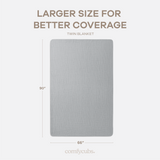 Adult Muslin Blanket in Heather Blue