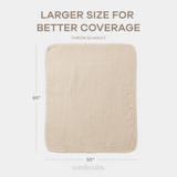 Adult Muslin Blanket in Sand