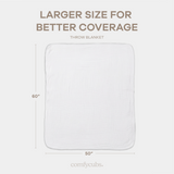 Adult Muslin Blanket in White