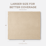 Adult Waffle Blankets in Sand