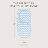 Easy Swaddle Blankets in Blue, Pack of 3