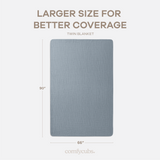 Adult Muslin Blanket in Pacific Blue