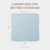 Baby Muslin Blanket in Sky Blue