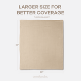 Adult Waffle Blankets in Sand