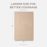 Adult Waffle Blankets in Blush