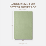 Adult Waffle Blankets in Sage