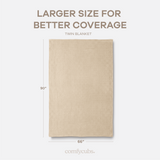 Adult Waffle Blankets in Sand