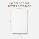 Adult Waffle Blankets in White