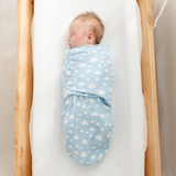 Easy Swaddle Blankets in Blue, Pack of 3