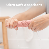 Muslin Washcloths in Bold Blush