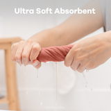 Muslin Washcloths in Dusty Rose