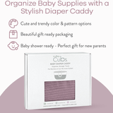 Rope Diaper Caddy by Comfy Cubs - Mauve