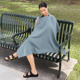 Muslin Nursing Cover by Comfy Cubs - Pacific Blue