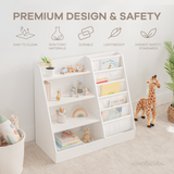 Kids Bookshelf - White