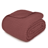 Adult Muslin Blanket by Comfy Cubs in Wine