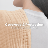 Muslin Burp Cloths in Cream