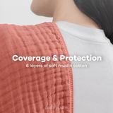 Muslin Burp Cloths in Dusty Rose