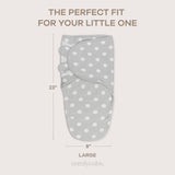 Easy Swaddle Blankets in Grey, Pack of 3