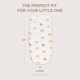 Easy Swaddle Blankets in Rainbow Bohemian, Pack of 3