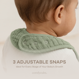 Bavoirs en mousseline de Comfy Cubs - Sauge