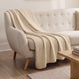 Muslin Large Throw Blanket in Sand
