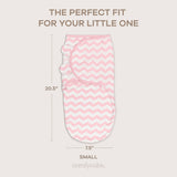 Easy Swaddle Blankets in Pink, Pack of 3