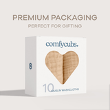 Muslin Washcloths in Cream