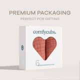 Muslin Washcloths in Dusty Rose