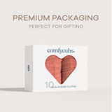 Muslin Burp Cloths in Dusty Rose