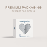 Muslin Burp Cloths in Heather Blue