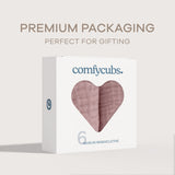 Débarbouillettes en mousseline de Comfy Cubs - Mauve