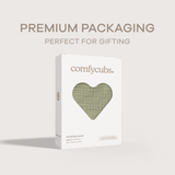 Couverture d'allaitement en mousseline de Comfy Cubs - Sauge