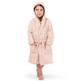 Muslin Bath Robe for Kids, Blush by Comfy Cubs