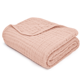 Baby Muslin Blanket by Comfy Cubs in Blush