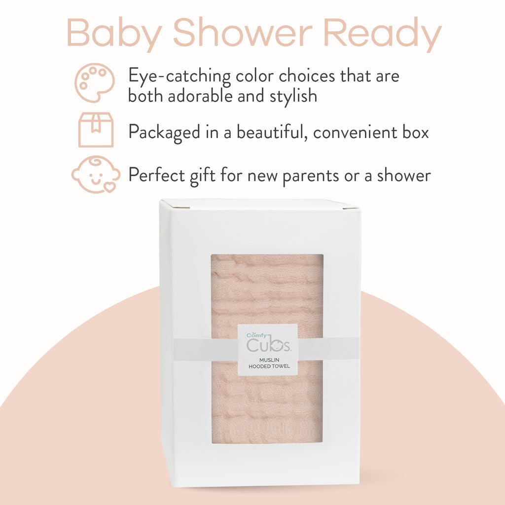 Baby Hooded Towels - Blush