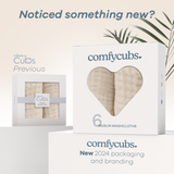 Muslin Washcloths by Comfy Cubs - Sand