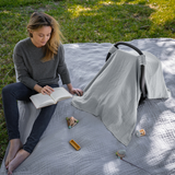 Baby Car Seat Cover in Heather Blue