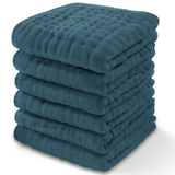 Muslin Cotton Baby Washcloths - Neptune