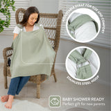 Organic Cotton Muslin Nursing Cover For Breastfeeding Feeding Apron - –  Moms Home