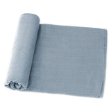 Couverture d'emmaillotage en mousseline, 1 paquet par Comfy Cubs - Bleu Pacifique 